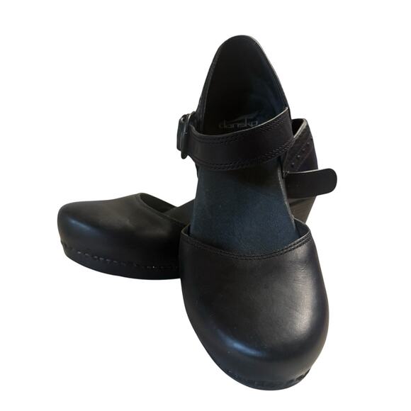 Dansko Makenna Black Genuine Leather Mary Jane Clogs size 40(9.5-10) - Picture 5 of 16